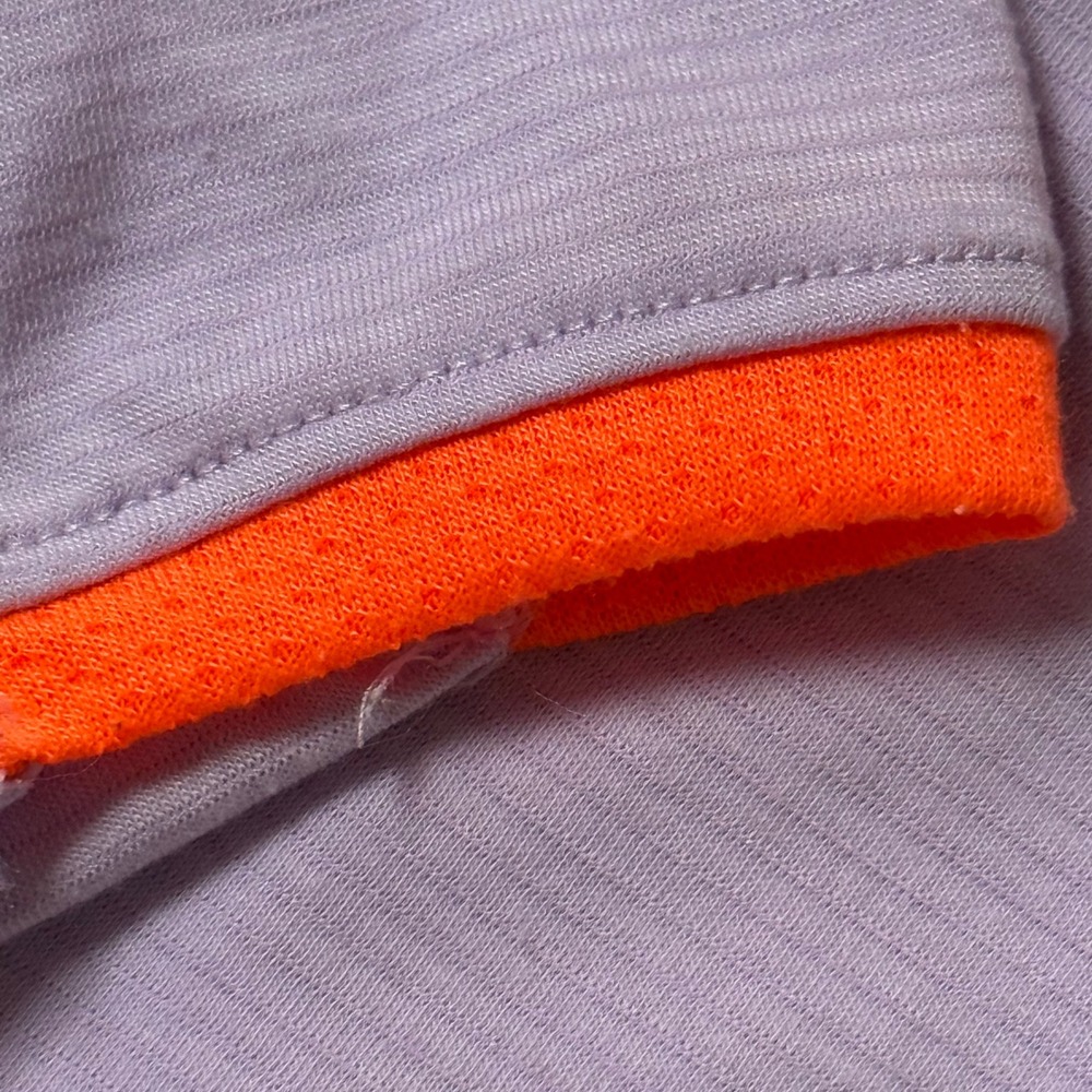Under Armour Womens Running Top 1/4 Zip Pullover Medium Purple Orange HeatGear - Picture 5 of 9